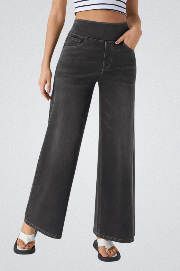 Elowen | Women’s High Waist Wide Leg Jeans