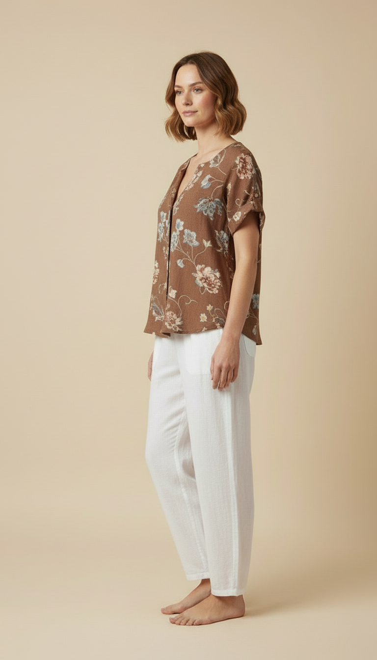 Bravellea | Women’s Relaxed Floral Summer Top