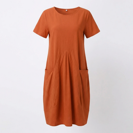 Pocket Detail Relaxed Midi Dress