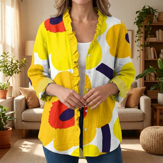 Ysolde | Women’s Floral Button-Front Blouse