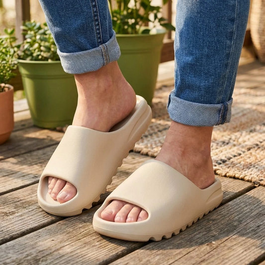 Lunavoye | Unisex Minimal Slides with Cushioned Sole