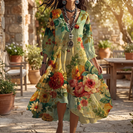 Elarise | Women’s Floral Maxi Dress