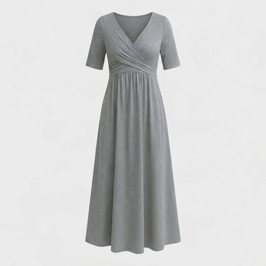 Wrap Front Maxi Dress