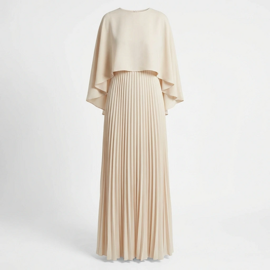 Elegant Pleated Maxi Dress