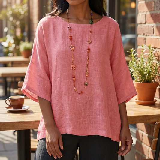 Calithea | Women’s Relaxed Half Sleeve Casual Blouse