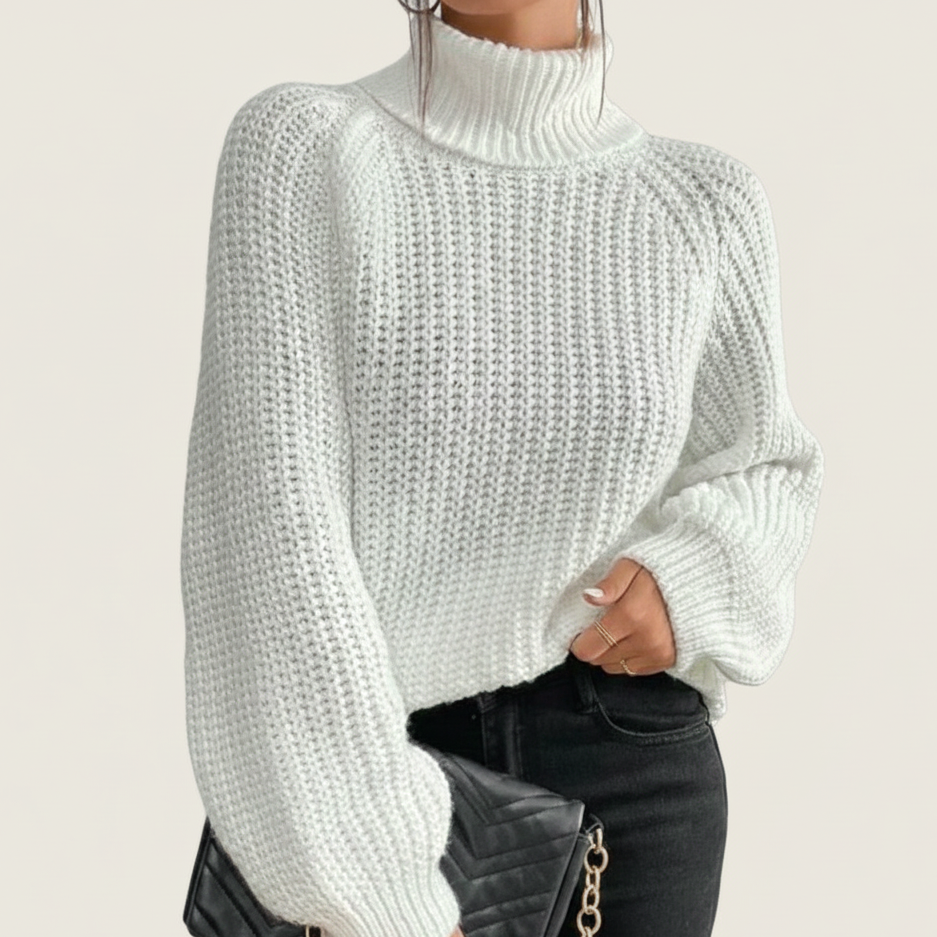 Puffy long Turtleneck Sweater