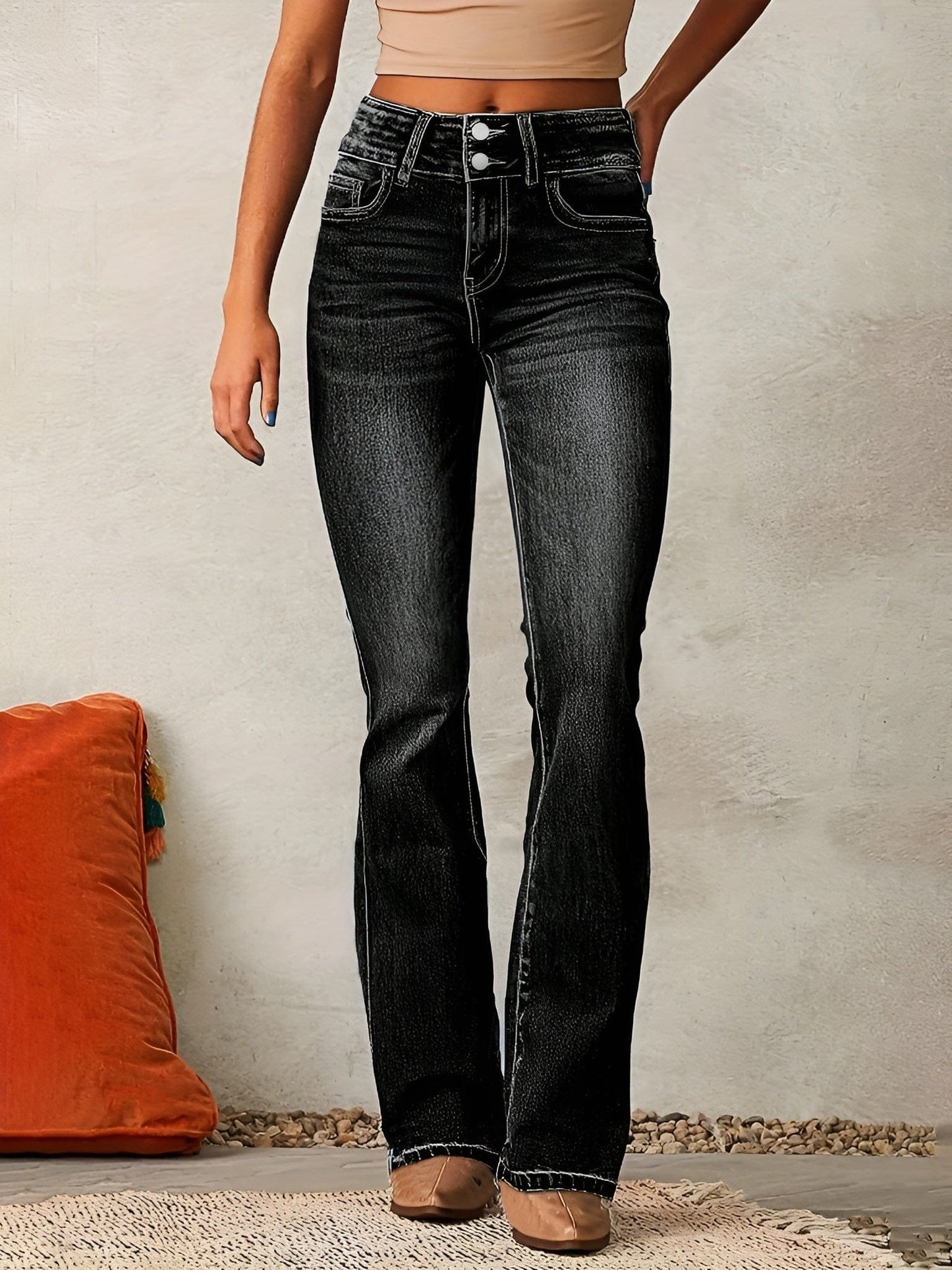 Marie | Women’s High Waist Flared Jeans