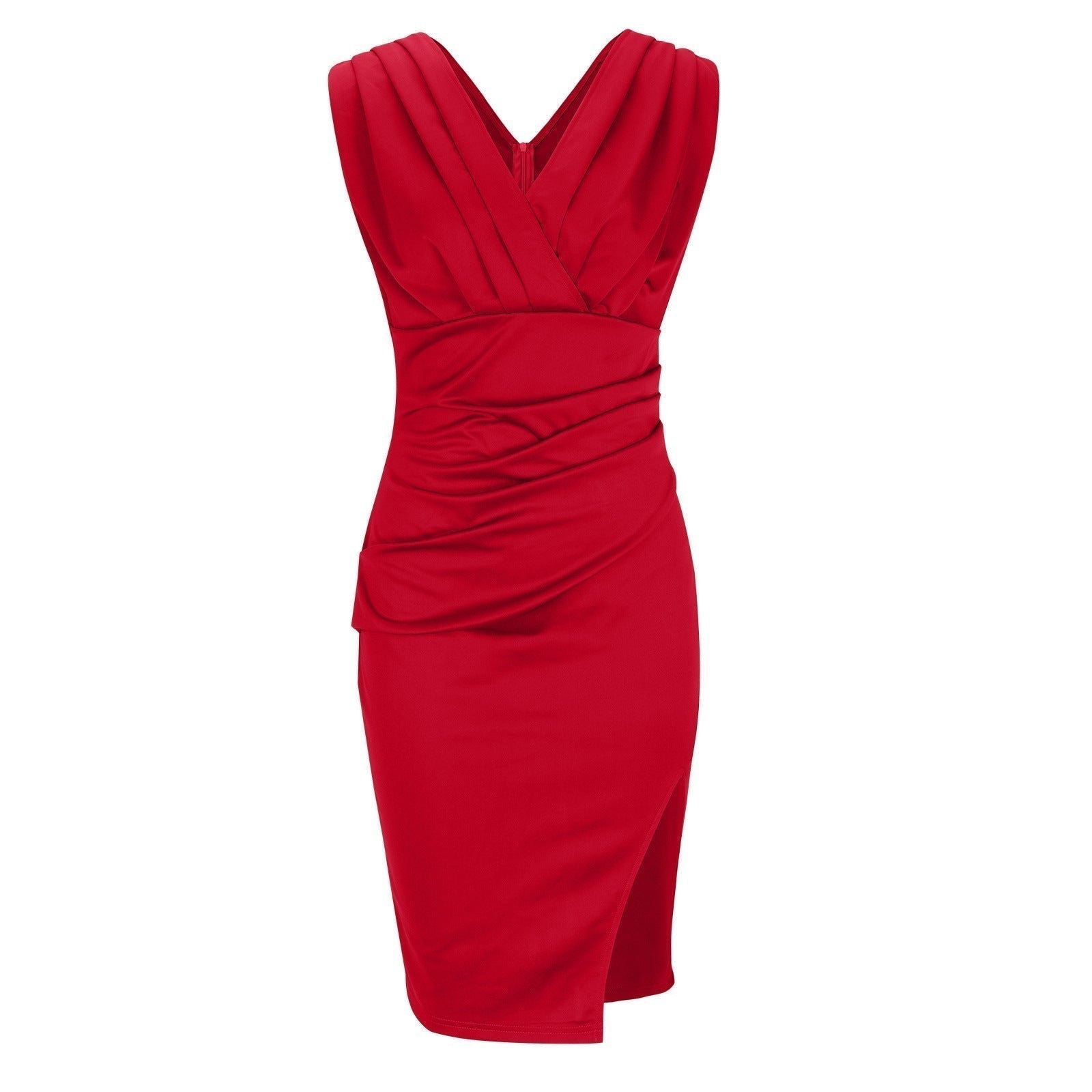 Kaelira | Sleeveless V Neck Midi Dress