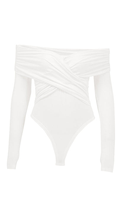 Zyrelle | Women’s Off Shoulder Draped Long Sleeve Top