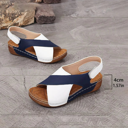 Women’s Platform Sandals – Slip-On Open Toe Shoes