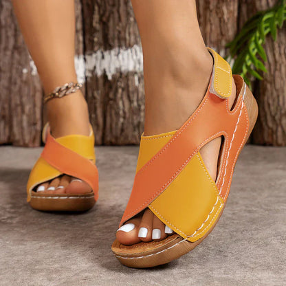 Women’s Platform Sandals – Slip-On Open Toe Shoes