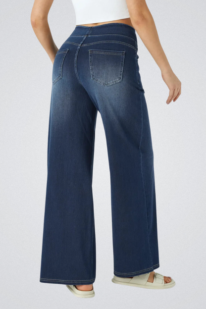 Elowen | Women’s High Waist Wide Leg Jeans