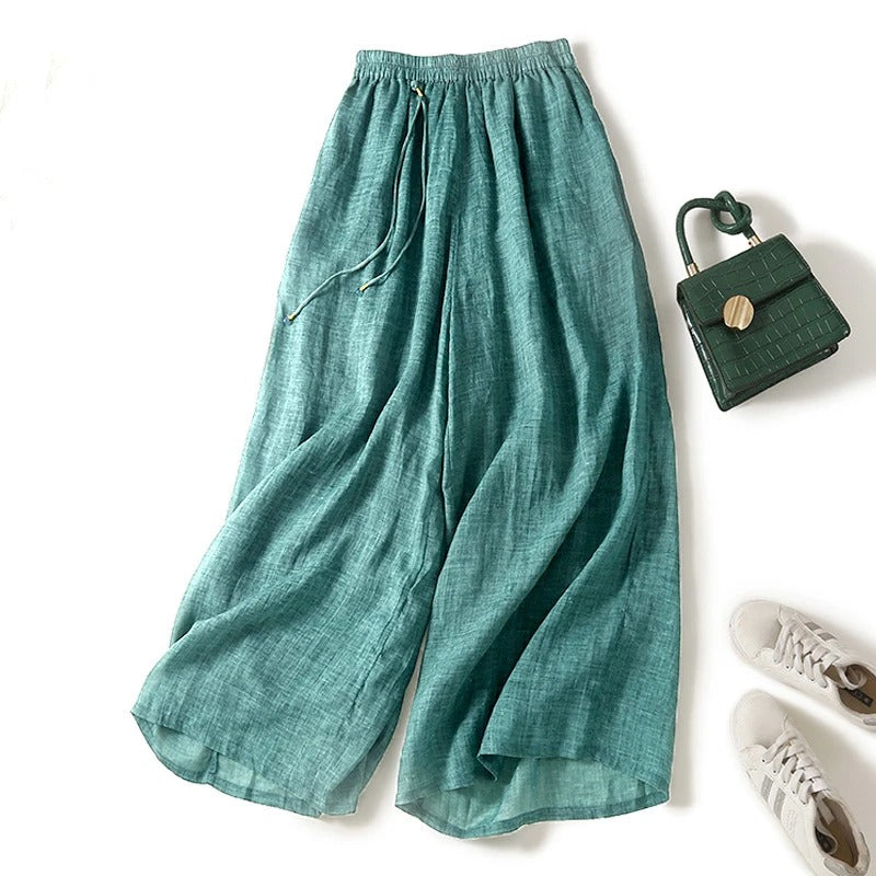 Relaxed Summer Pants – Lightweight Drawstring Pants for Women