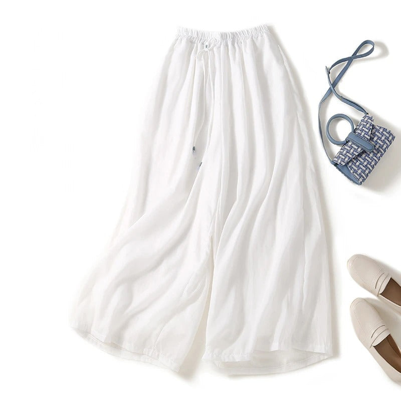 Relaxed Summer Pants – Lightweight Drawstring Pants for Women