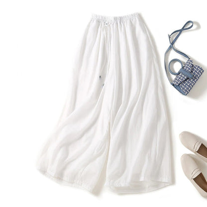 Relaxed Summer Pants – Lightweight Drawstring Pants for Women