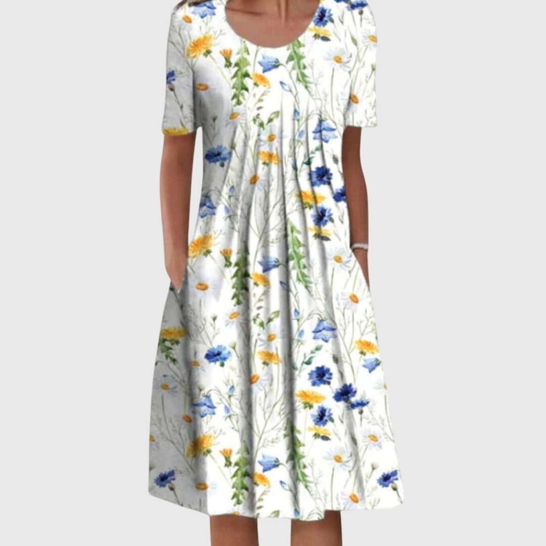 Women’s Floral Print Midi Dress