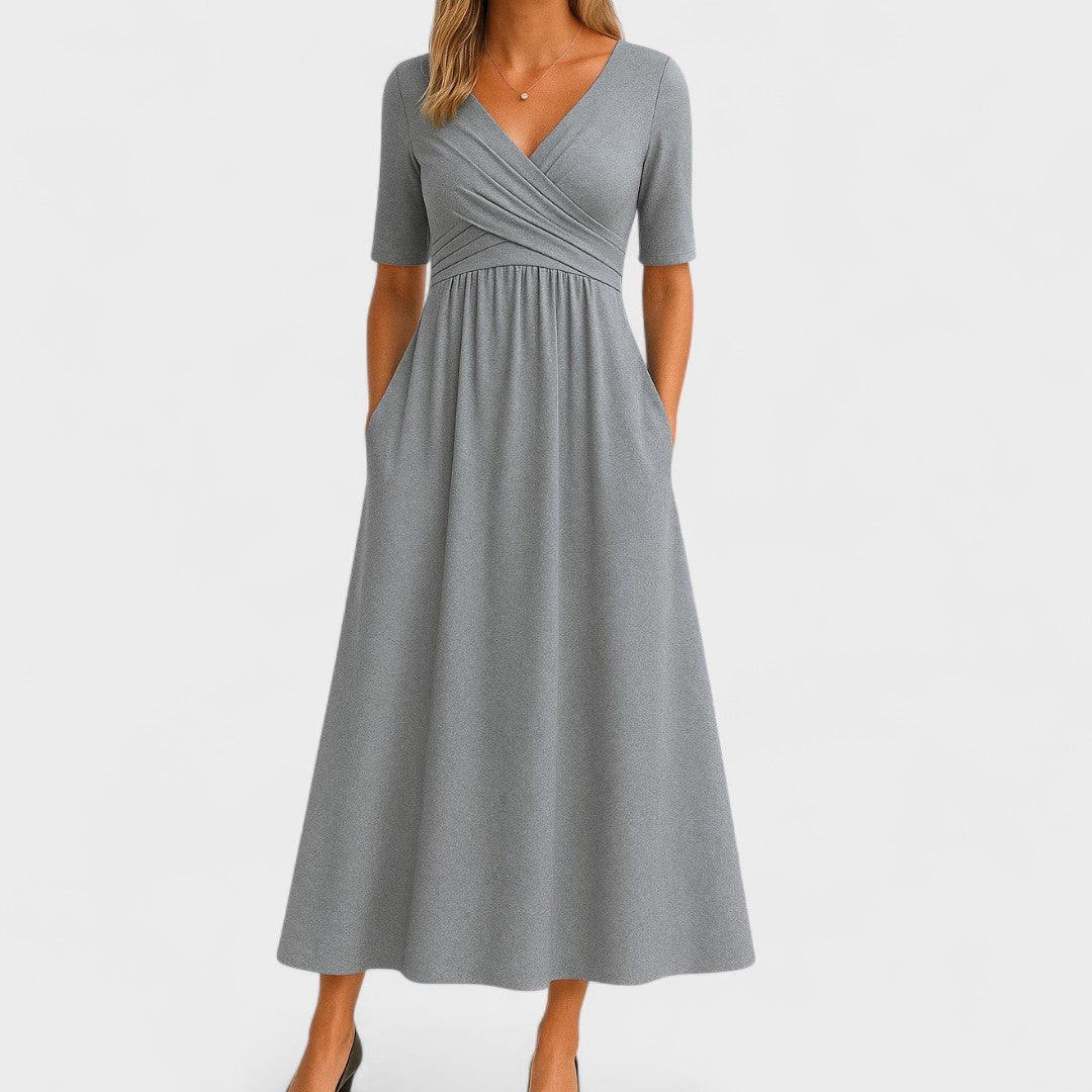 Wrap Front Maxi Dress