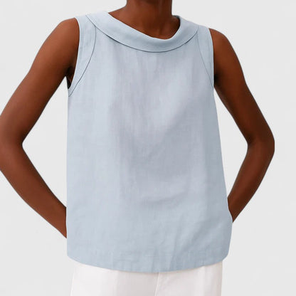 Women’s Summer Round Neck Top – Relaxed Everyday Blouse