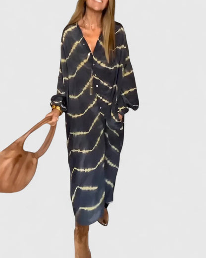 Arielle | Women’s Boho Button Front Maxi Dress