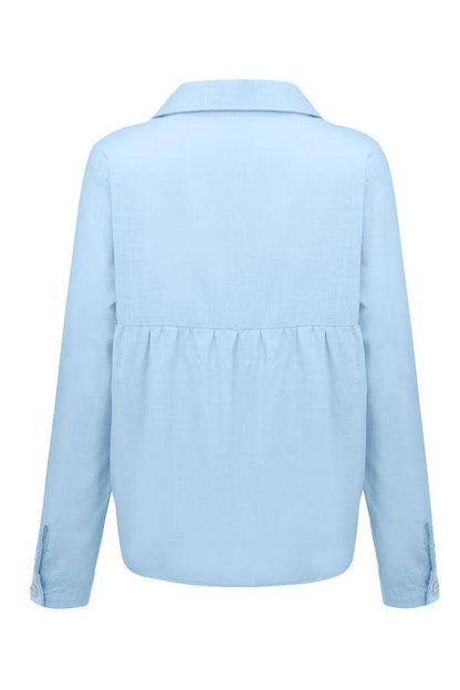 Elowen | Women’s Relaxed Button-Front Airy Blouse