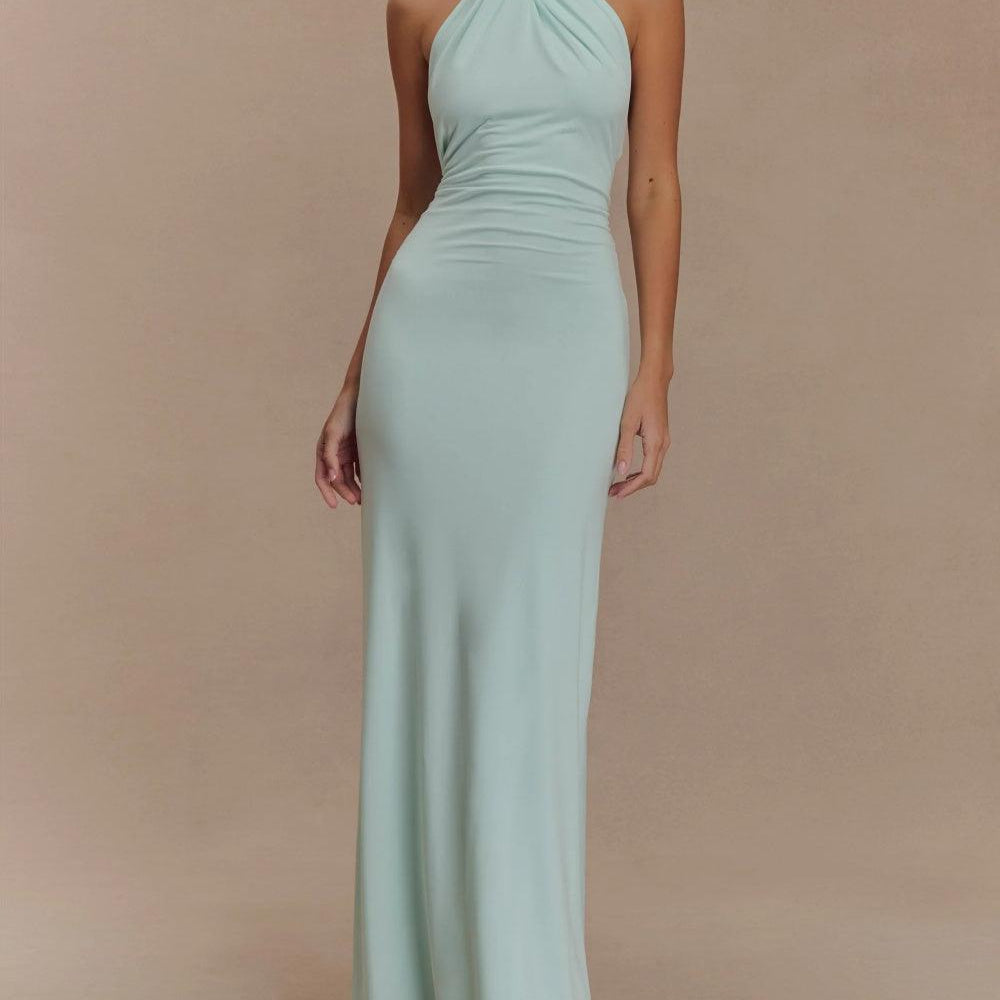 Aveline | Women’s Halter Neck Maxi Dress