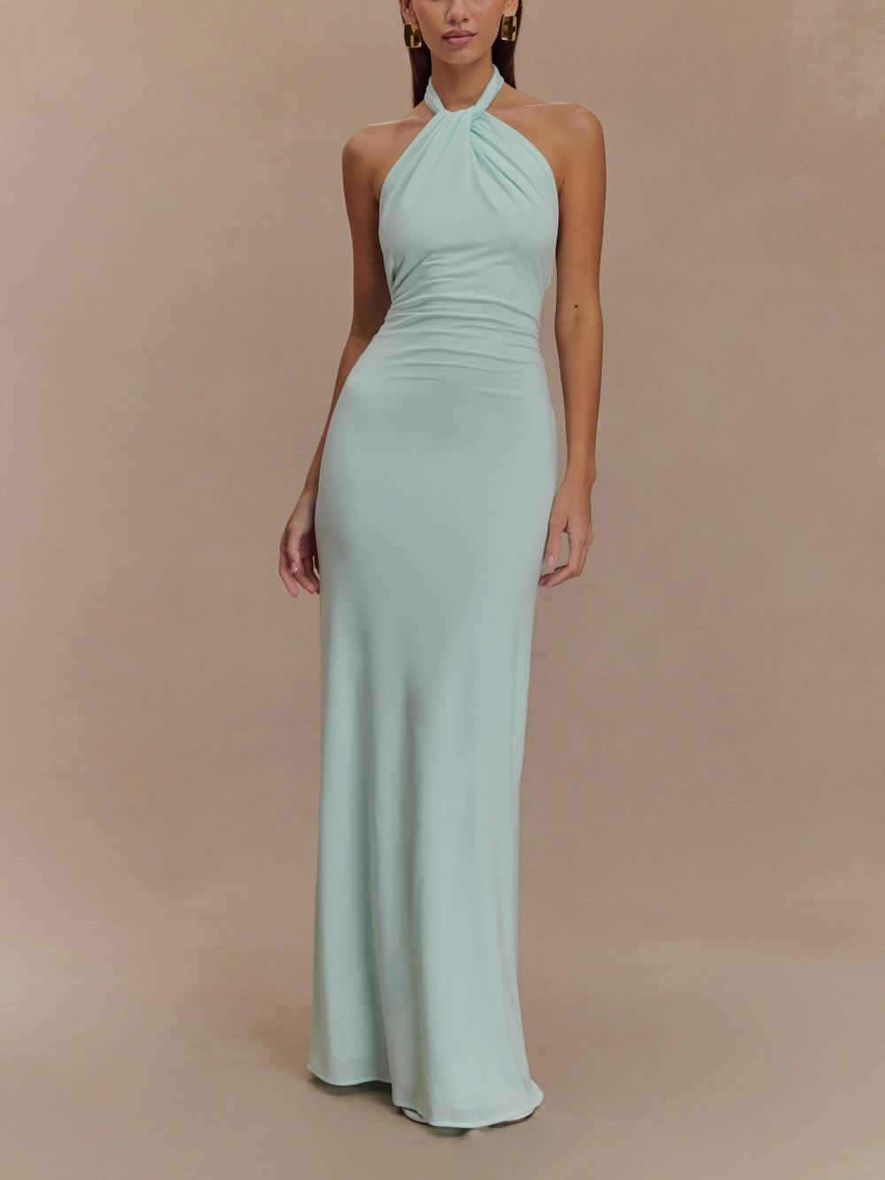 Aveline | Women’s Halter Neck Maxi Dress