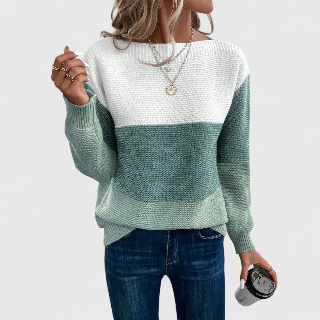 Crew Neck Knit Women Sweater