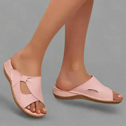 Velnarae | Women’s Slip-On Slides with Cut-Out Detail