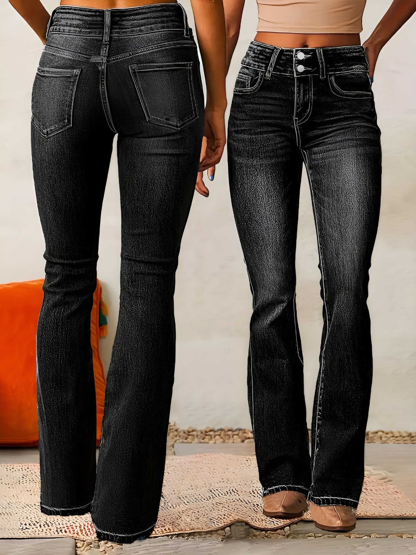 Marie | Women’s High Waist Flared Jeans