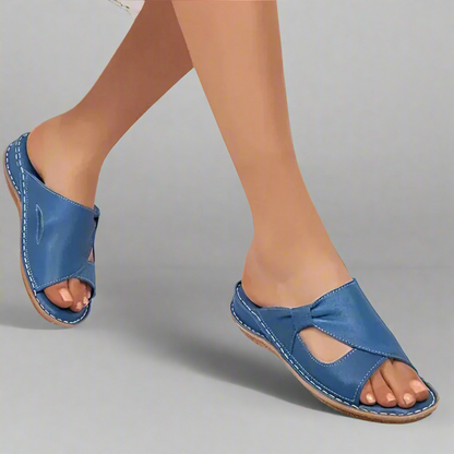 Velnarae | Women’s Slip-On Slides with Cut-Out Detail