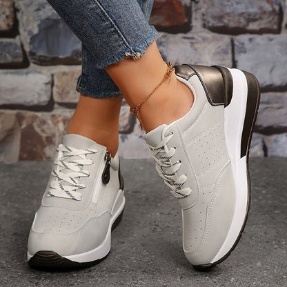Rowan | Comfort Zip Lace Orthopedic Sneakers