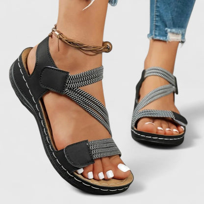 Women’s Orthopedic Sandals with Crisscross Straps