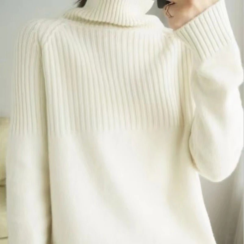 Turtleneck Knit Women Sweater
