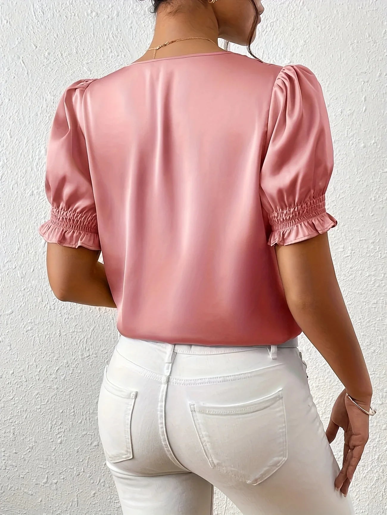 Ari | Women’s Puff Sleeve Button Blouse