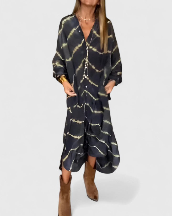 Arielle | Women’s Boho Button Front Maxi Dress