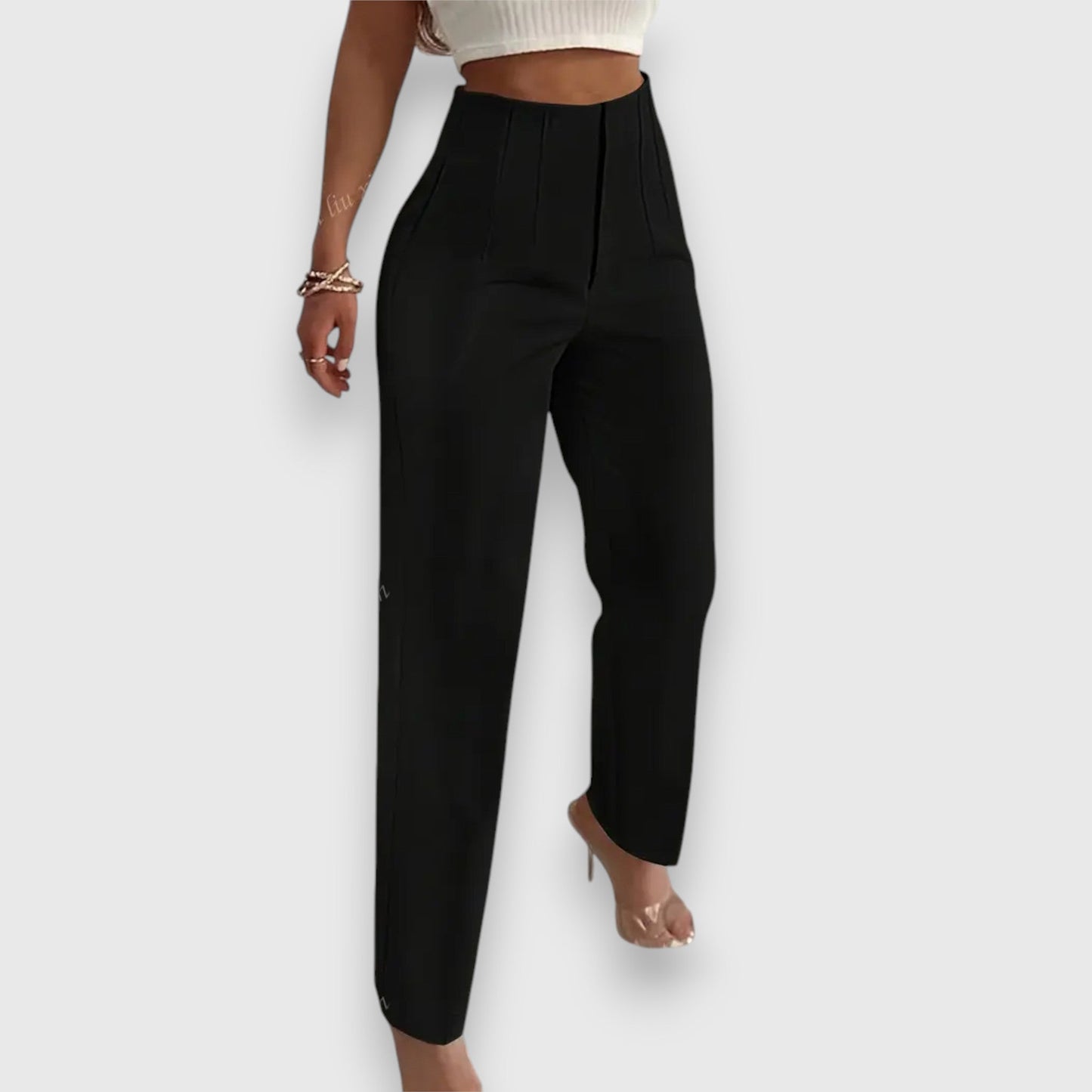 Women’s High Waist Pants – Elegant Straight Fit