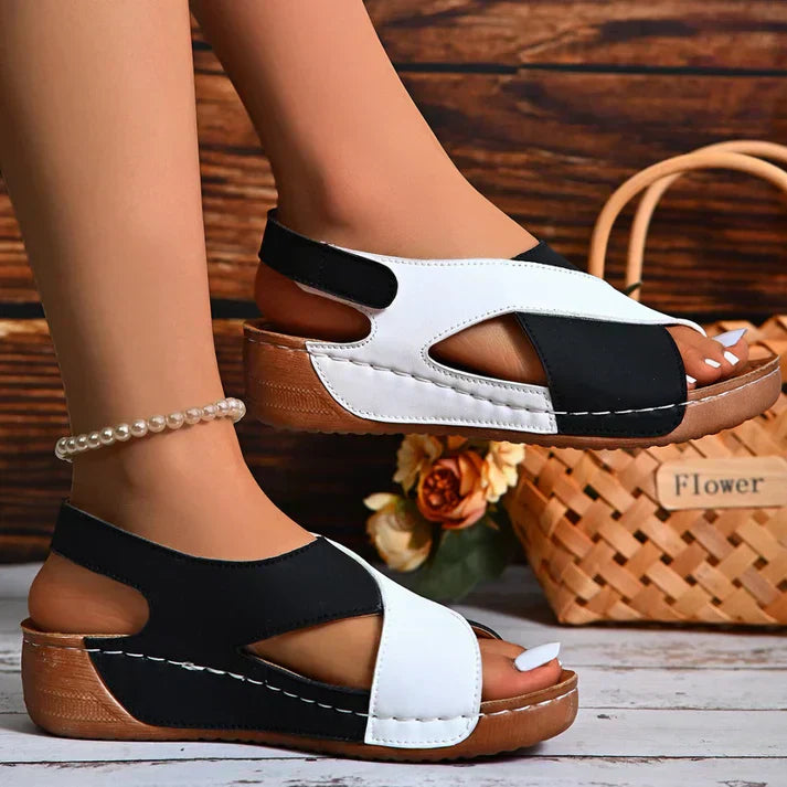 Women’s Platform Sandals – Slip-On Open Toe Shoes