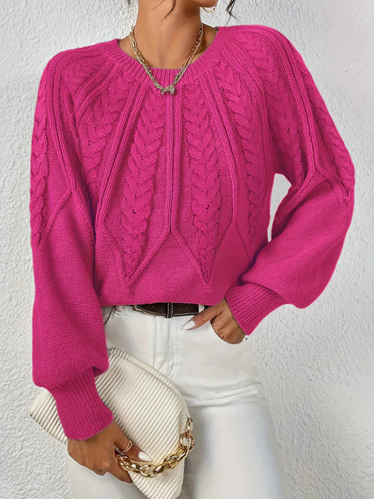 Cable Knit Cozy Women Sweater