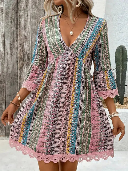 Lyrienne | Women’s bohemian V-Neck Dress