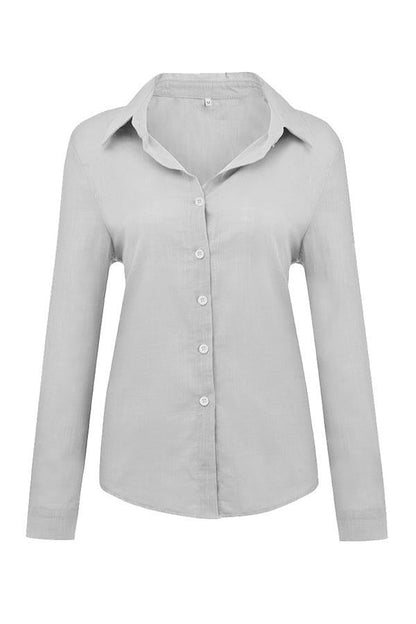 Elowen | Women’s Relaxed Button-Front Airy Blouse
