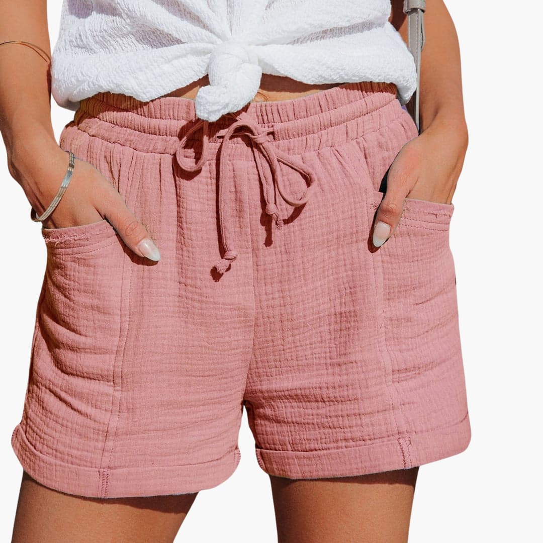 Elastic Waist Summer Shorts – Relaxed Casual Shorts for Women