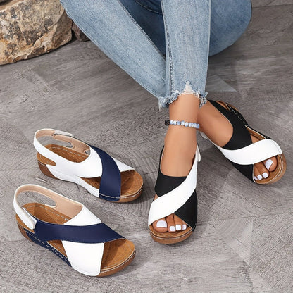 Women’s Platform Sandals – Slip-On Open Toe Shoes