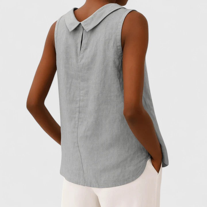 Women’s Summer Round Neck Top – Relaxed Everyday Blouse