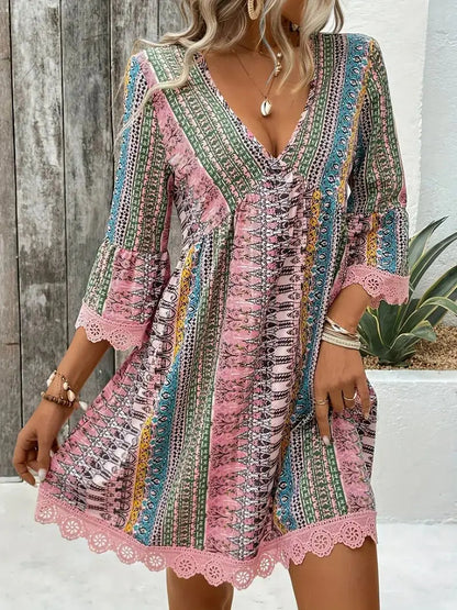 Lyrienne | Women’s bohemian V-Neck Dress
