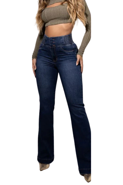 Veloria | Women’s High-Waist Straight-Leg Jeans