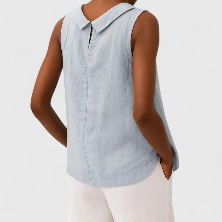 Women’s Summer Round Neck Top – Relaxed Everyday Blouse
