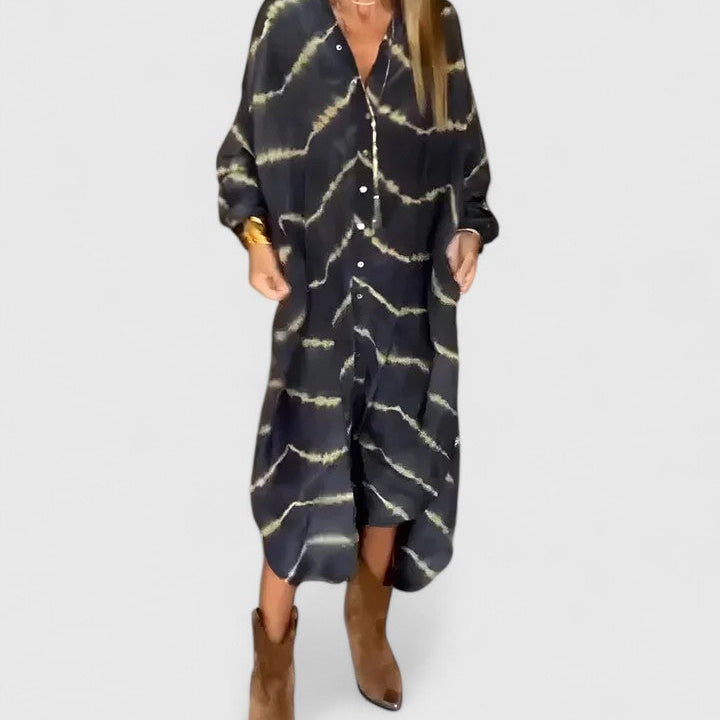 Arielle | Women’s Boho Button Front Maxi Dress