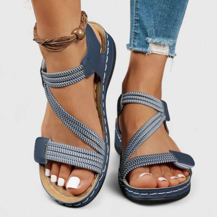 Women’s Orthopedic Sandals with Crisscross Straps