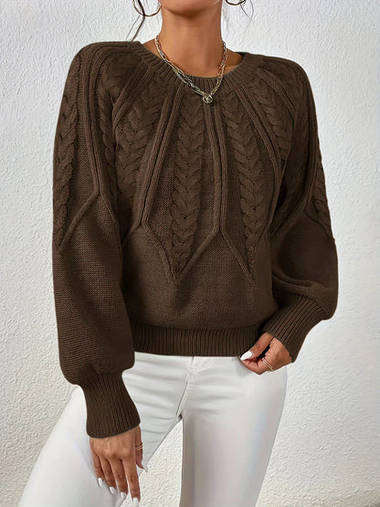 Cable Knit Cozy Women Sweater