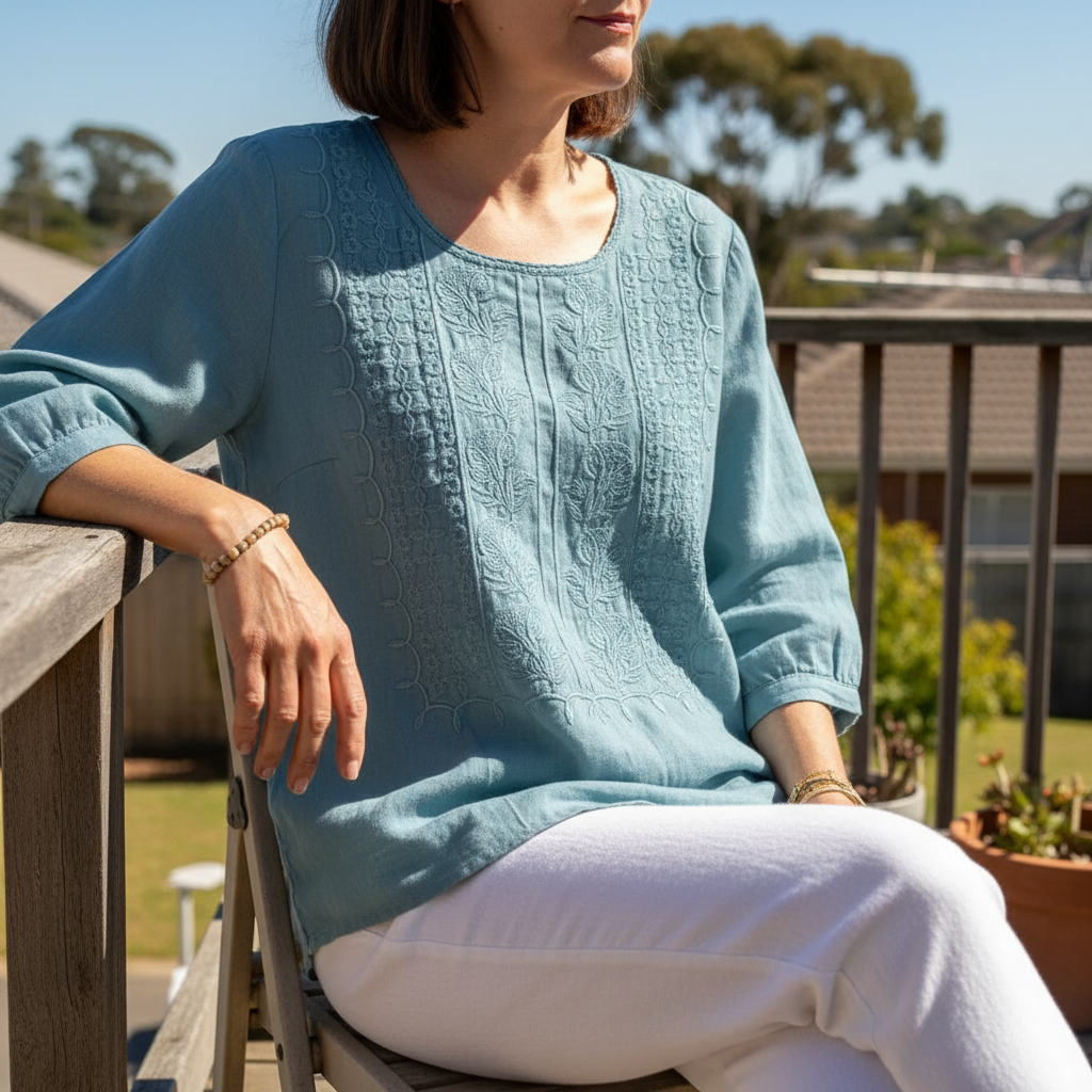 Elarioné | Women’s Embroidered Summer Top